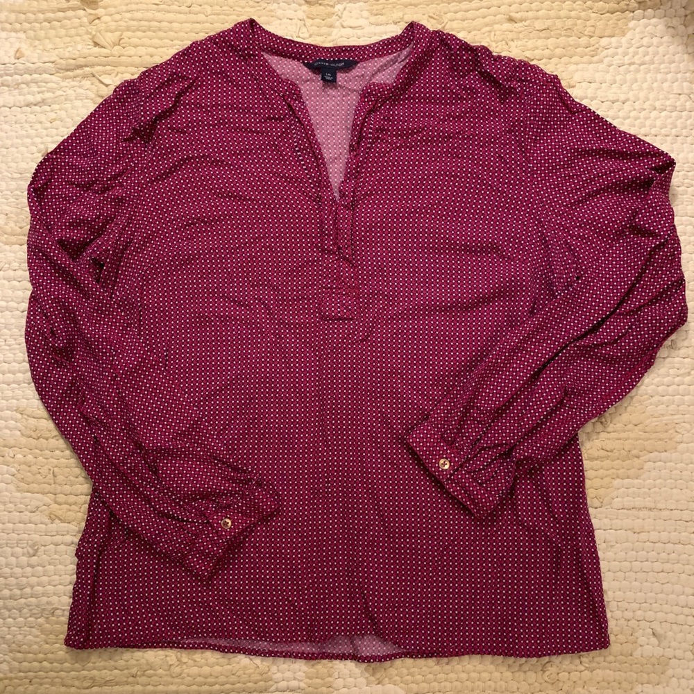 Tommy Hilfiger Raspberry Blouse